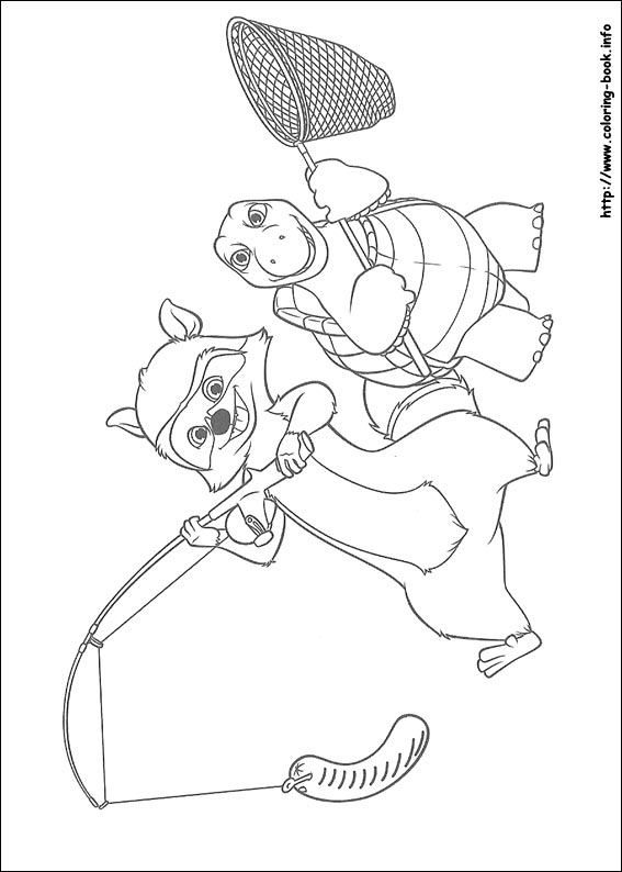 Over the hedge coloring picture